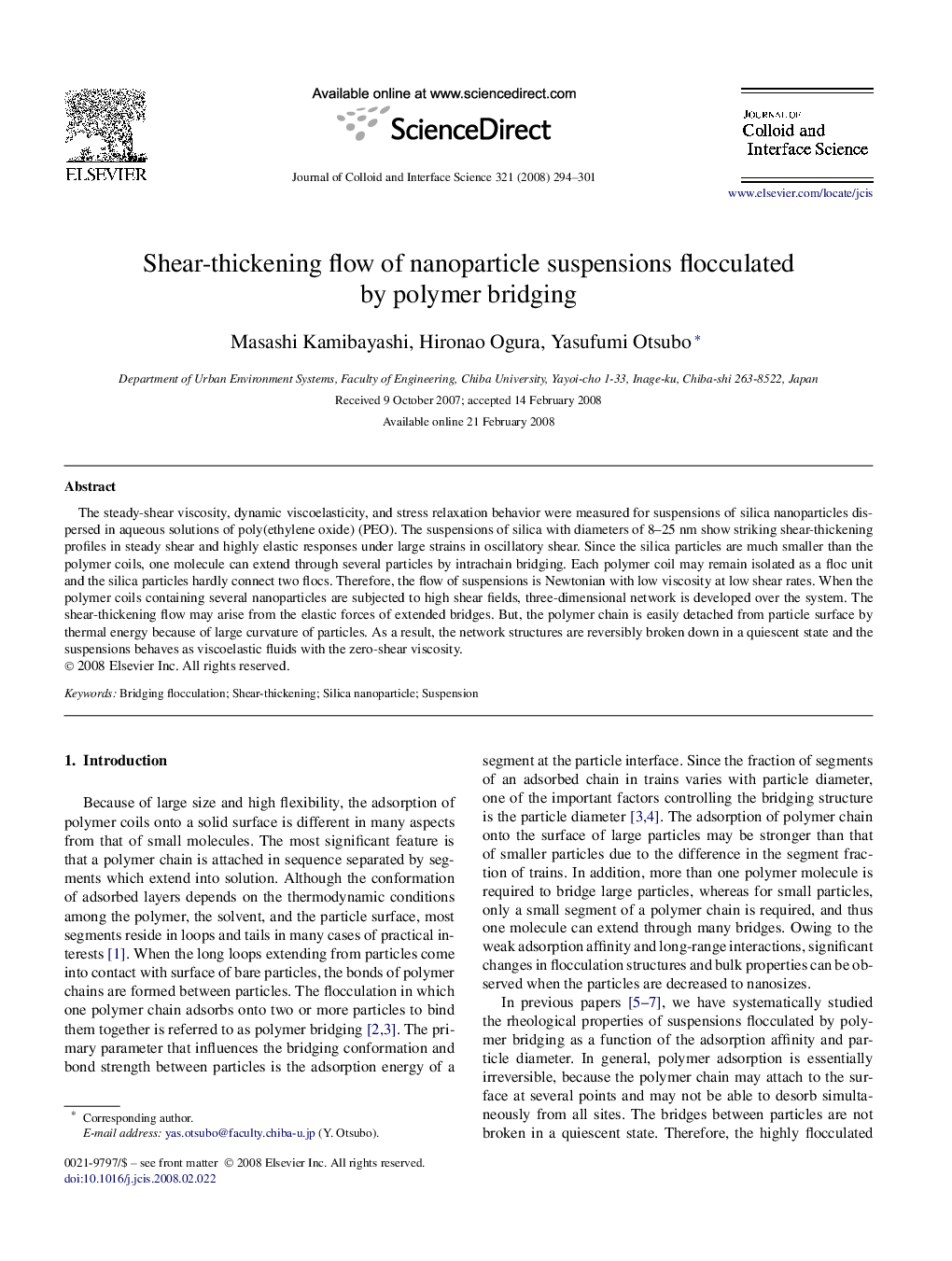 Shear-thickening flow of nanoparticle suspensions flocculated by polymer bridging