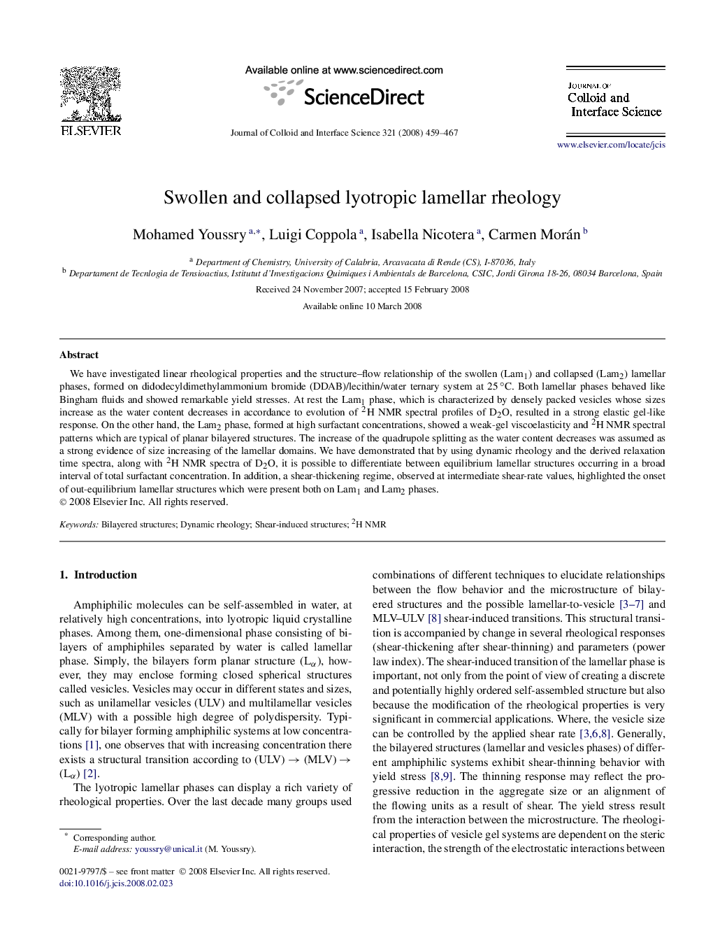 Swollen and collapsed lyotropic lamellar rheology