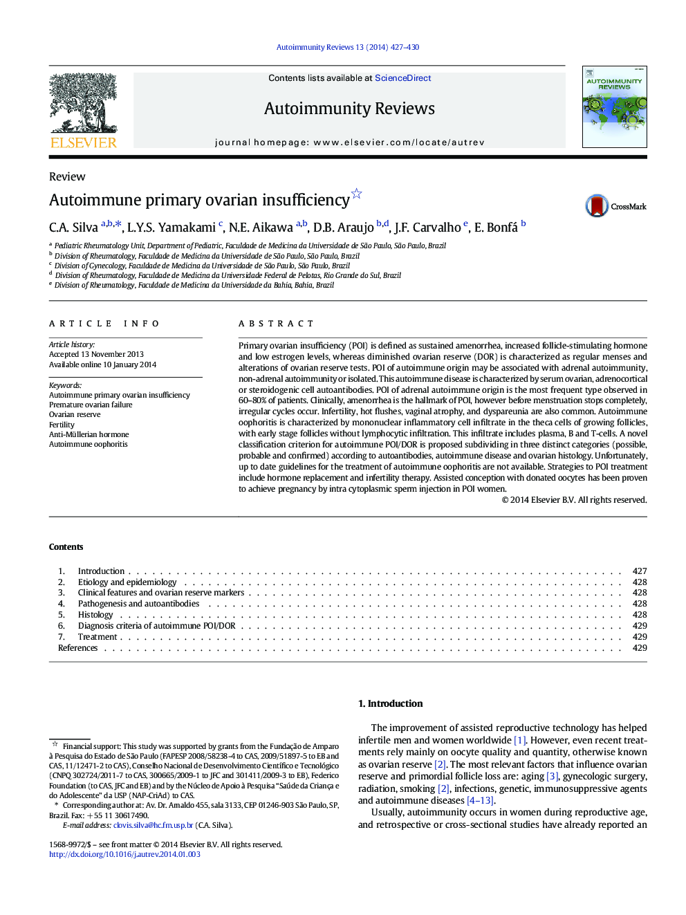 Autoimmune primary ovarian insufficiency