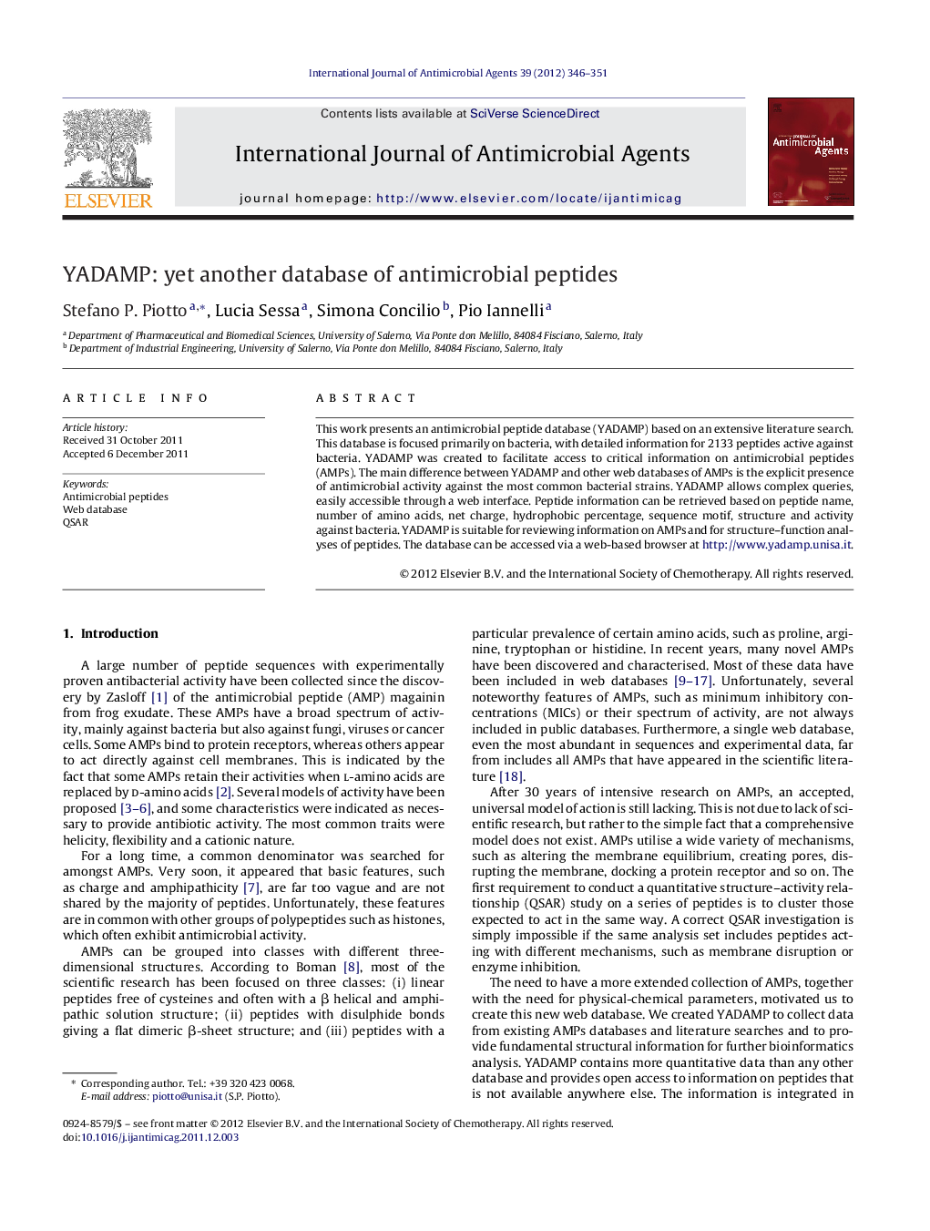 YADAMP: yet another database of antimicrobial peptides