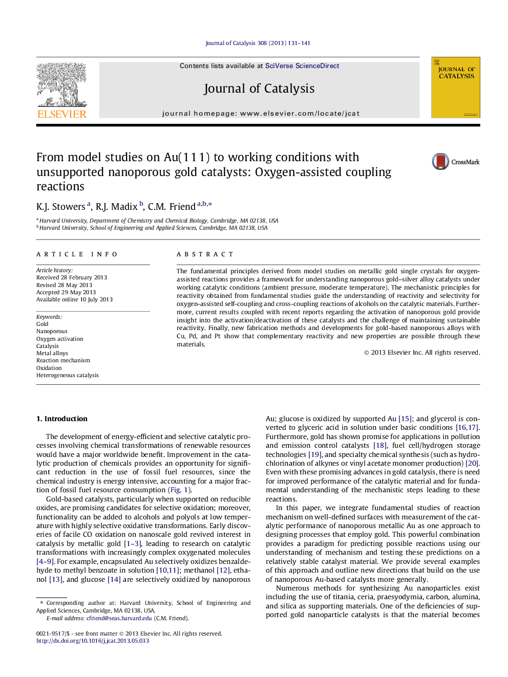 From model studies on Au(1 1 1) to working conditions with unsupported nanoporous gold catalysts: Oxygen-assisted coupling reactions