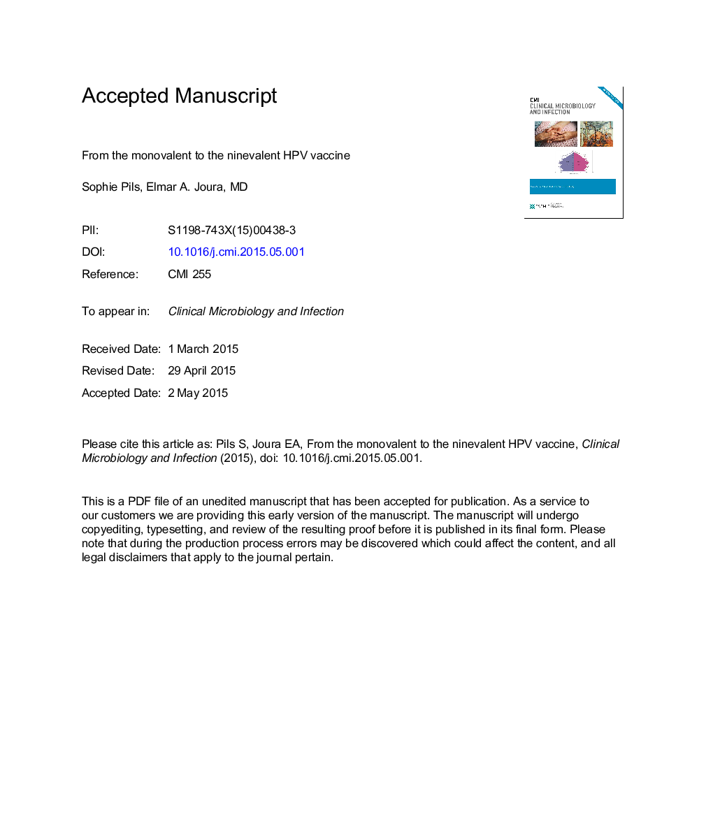 From the monovalent to the nine-valent HPV vaccine