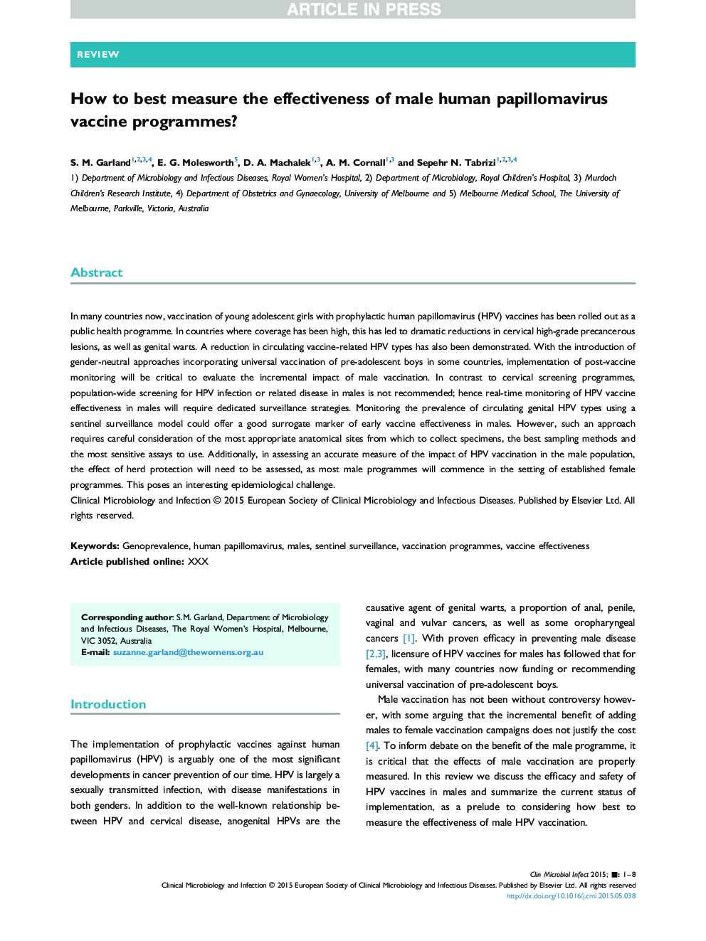 How to best measure the effectiveness of male human papillomavirus vaccine programmes?