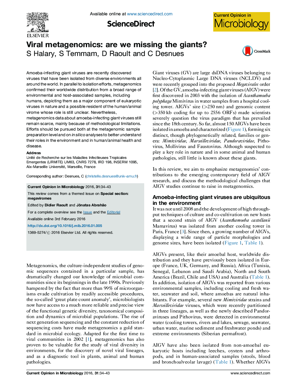 Viral metagenomics: are we missing the giants?