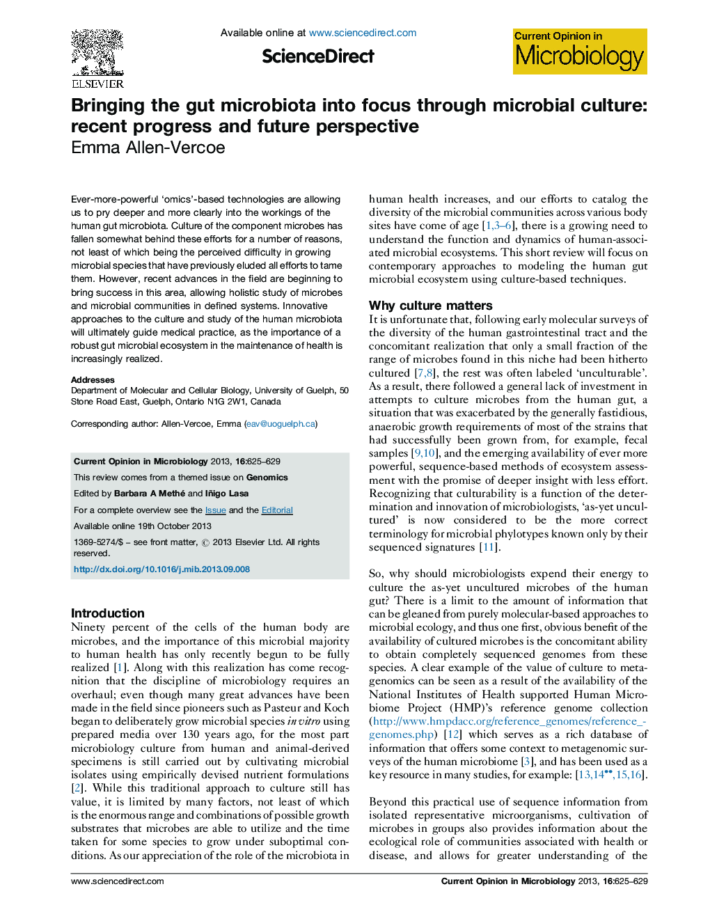 Bringing the gut microbiota into focus through microbial culture: recent progress and future perspective