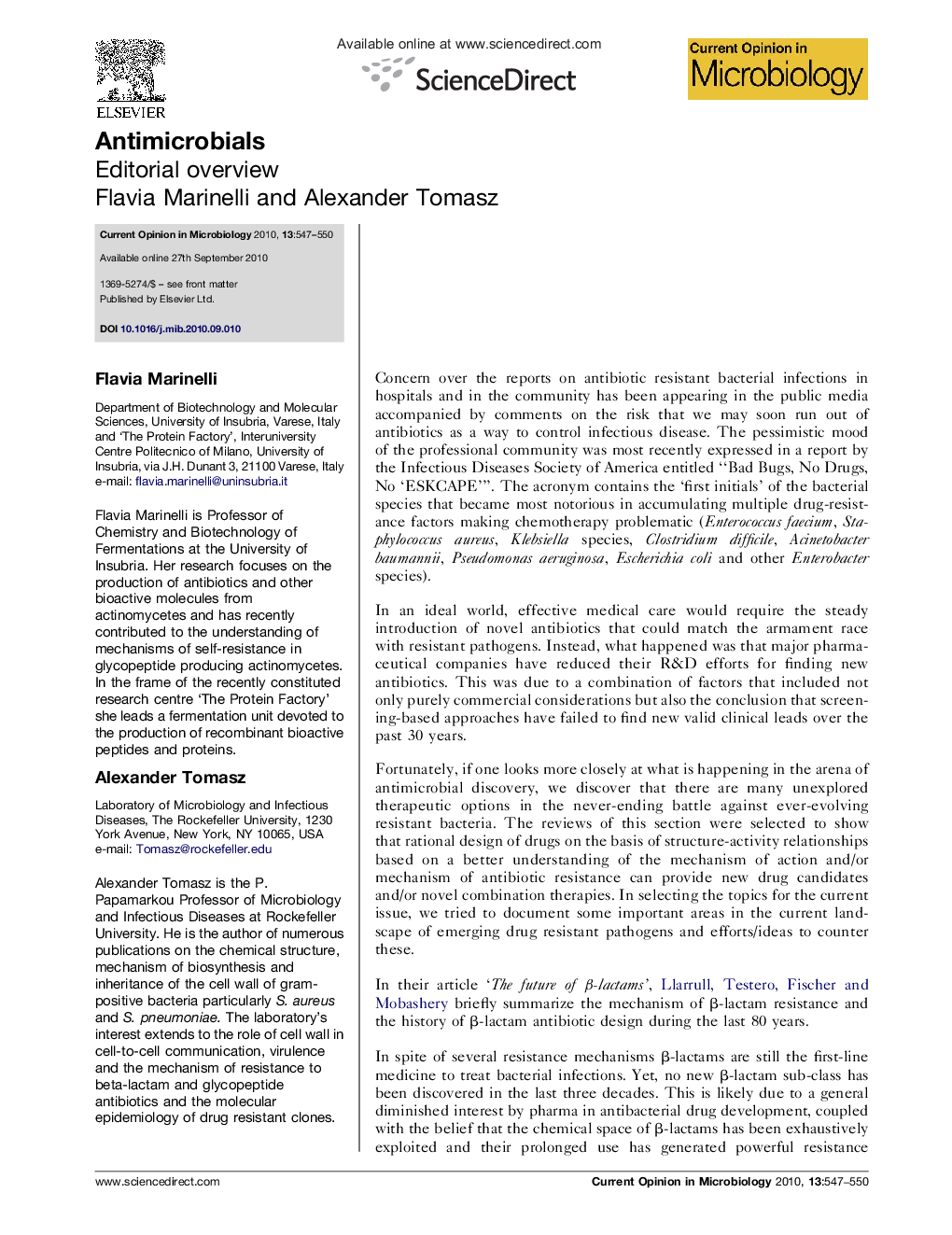 Antimicrobials