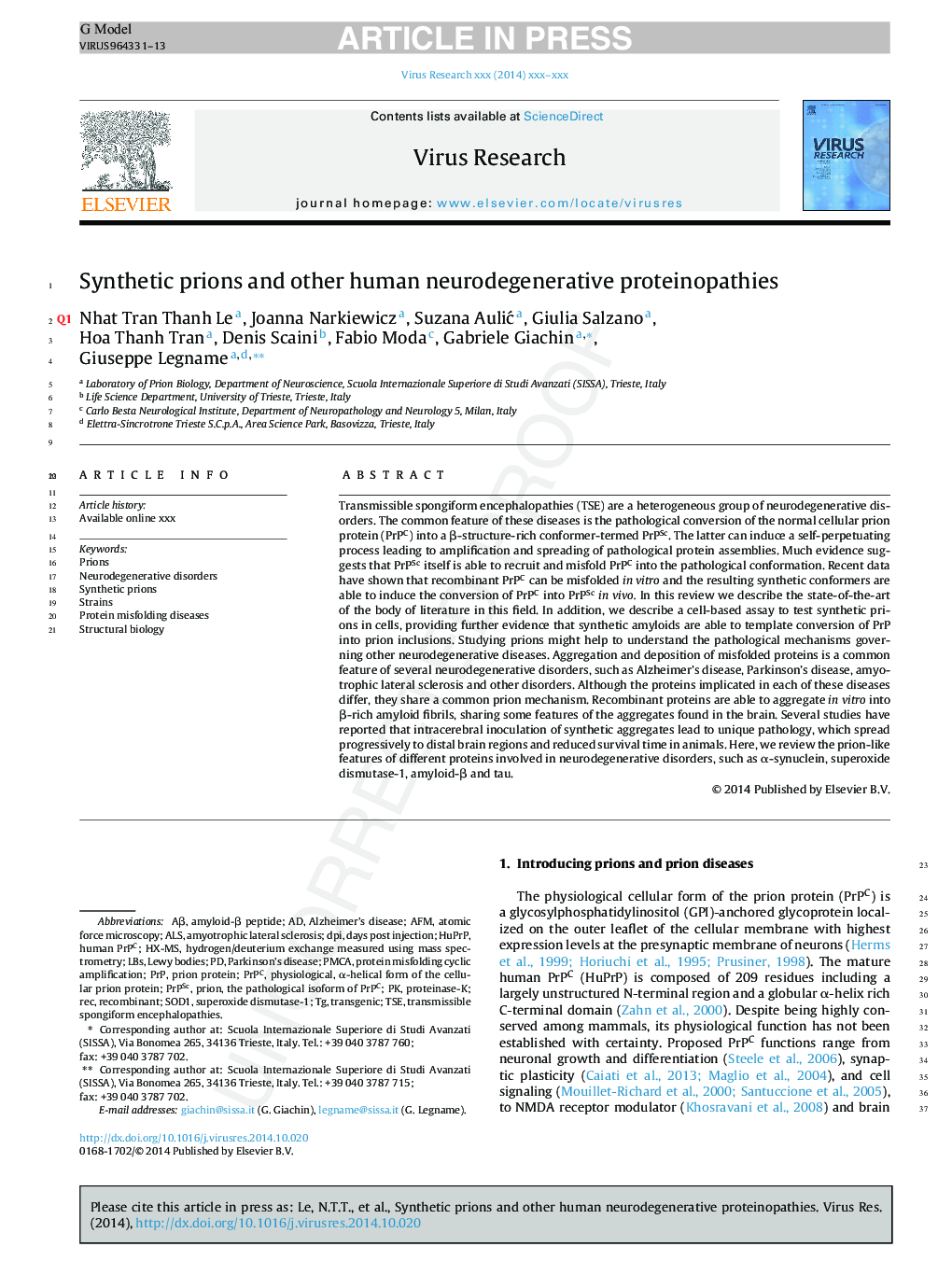 Synthetic prions and other human neurodegenerative proteinopathies