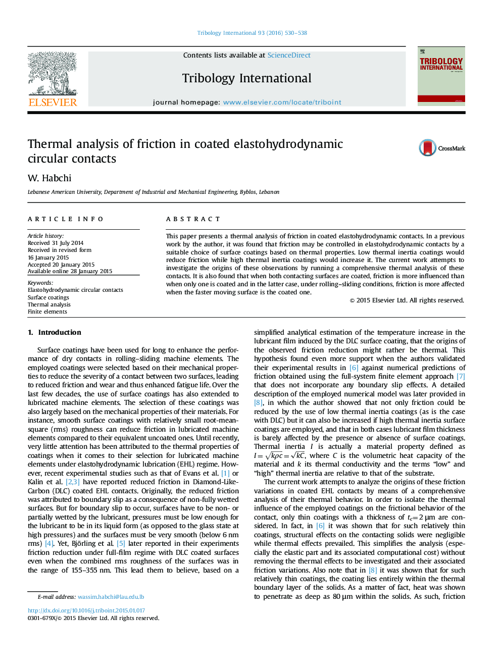 Thermal analysis of friction in coated elastohydrodynamic circular contacts