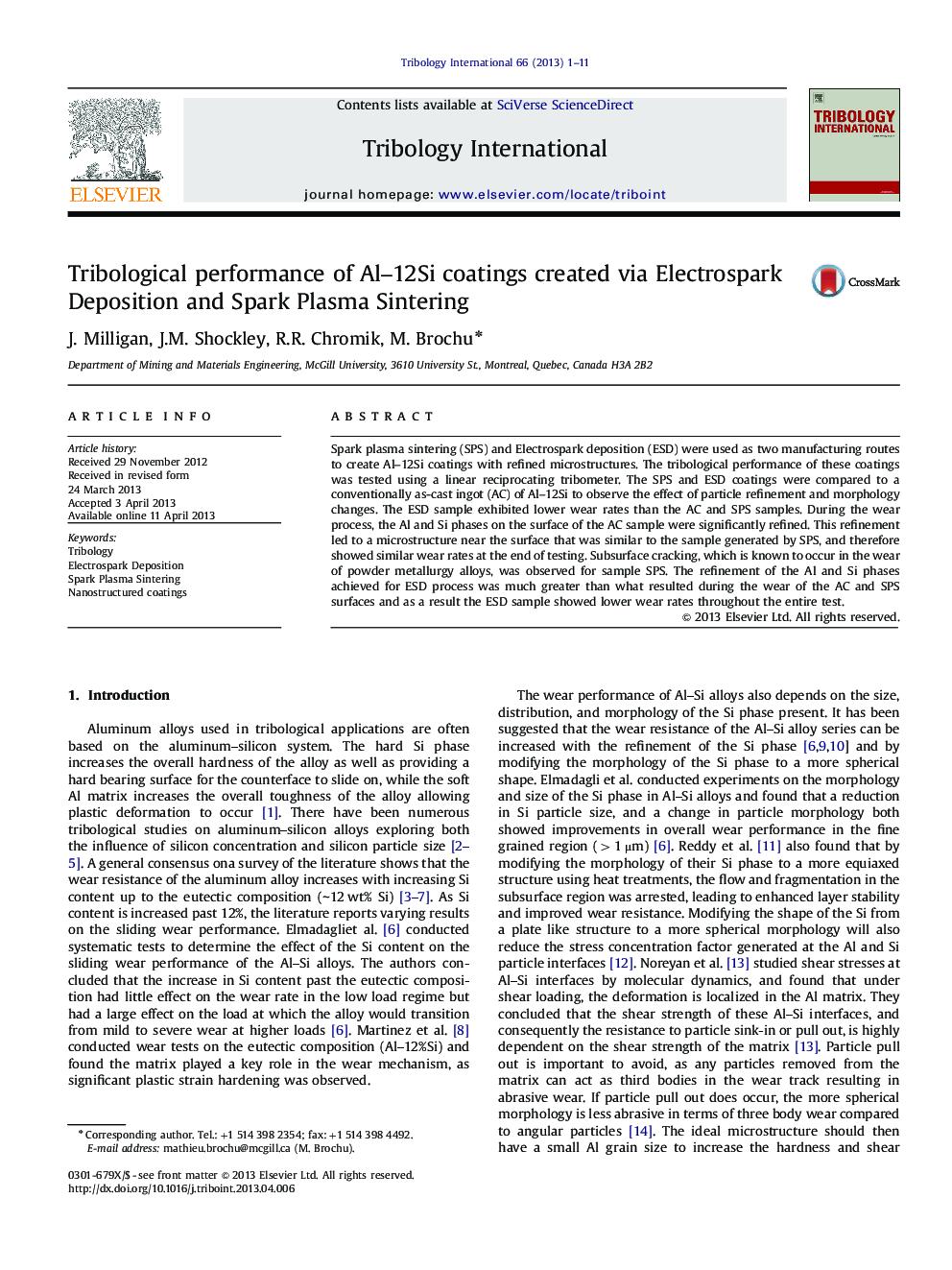 Tribological performance of Al-12Si coatings created via Electrospark Deposition and Spark Plasma Sintering