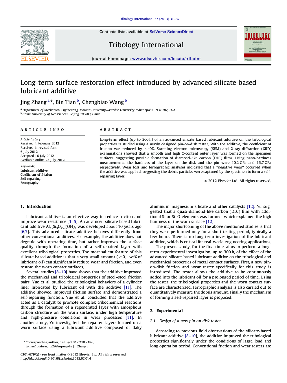 Long-term surface restoration effect introduced by advanced silicate based lubricant additive