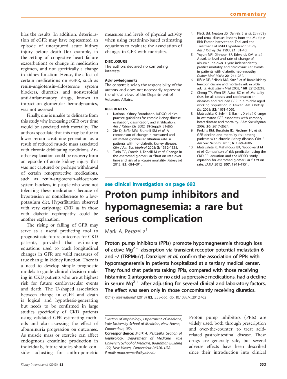 Proton pump inhibitors and hypomagnesemia: a rare but serious complication