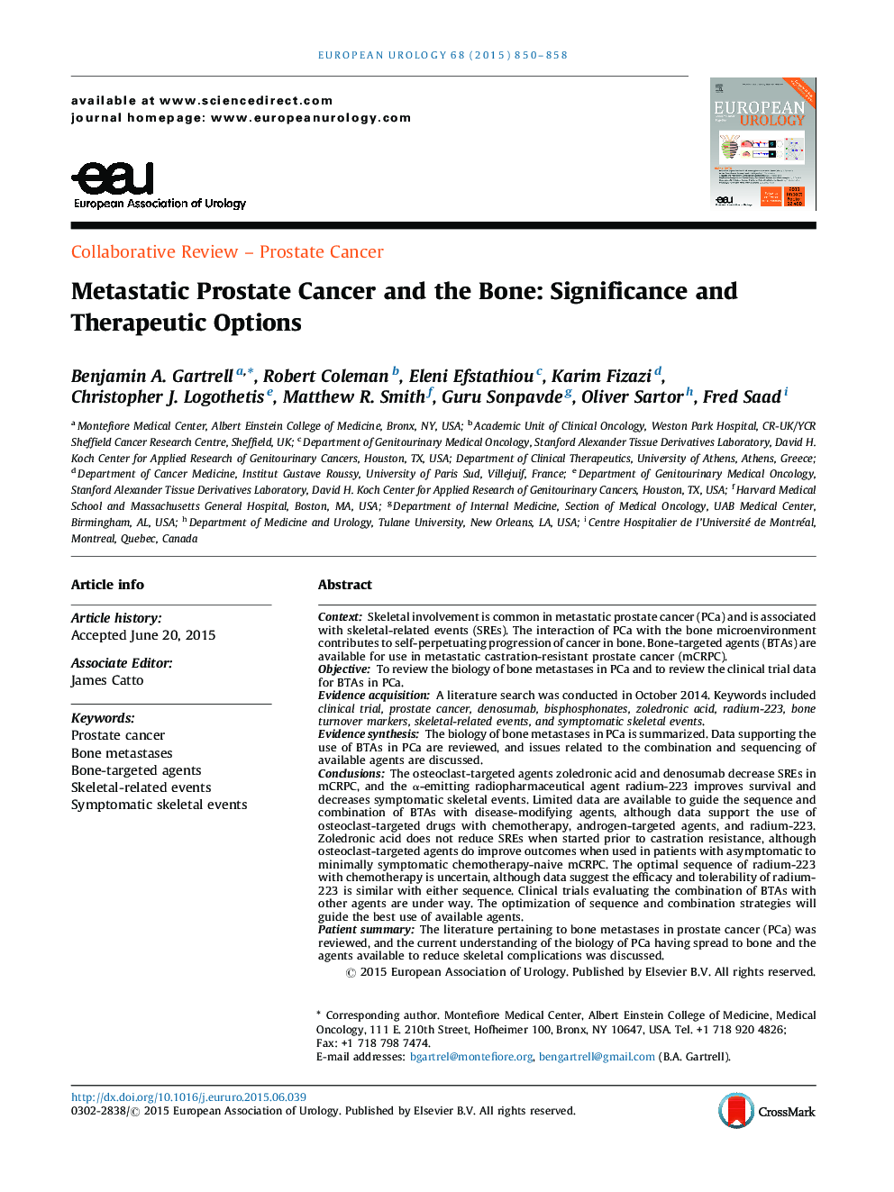 سرطان پروستات متناوب و استخوان: اهمیت و گزینه های درمانی 