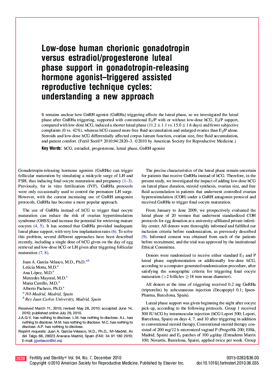 Low-dose human chorionic gonadotropin versus estradiol/progesterone luteal phase support in gonadotropin-releasing hormone agonist-triggered assisted reproductive technique cycles: understanding a new approach