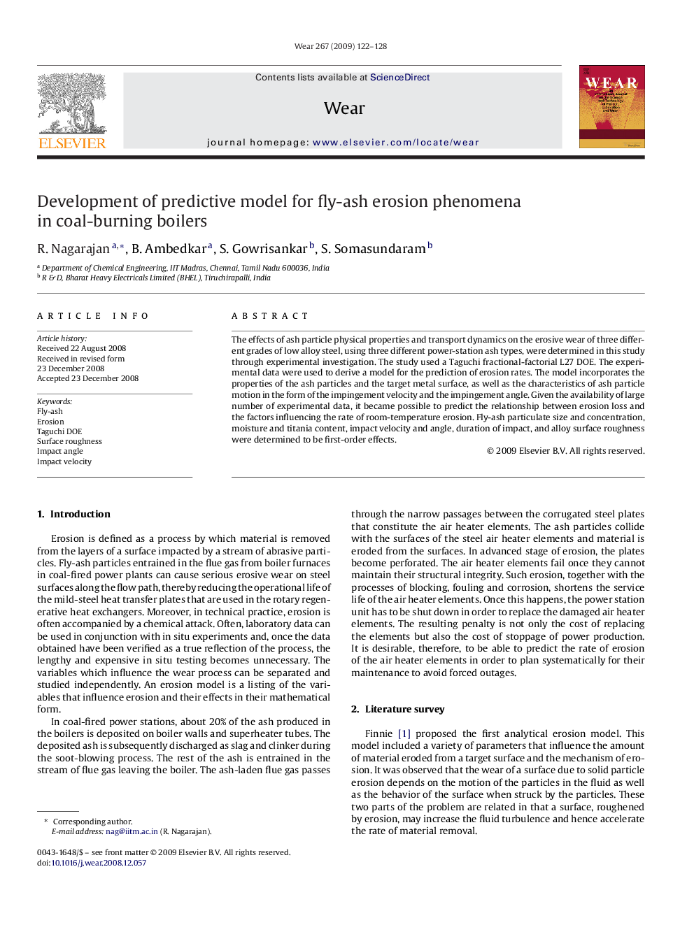 Development of predictive model for fly-ash erosion phenomena in coal-burning boilers