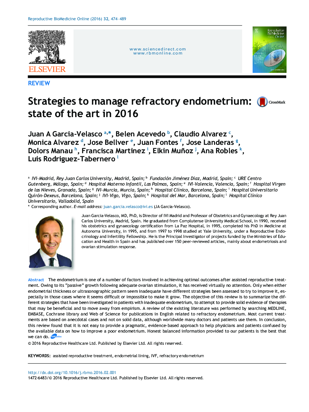Strategies to manage refractory endometrium: state of the art in 2016
