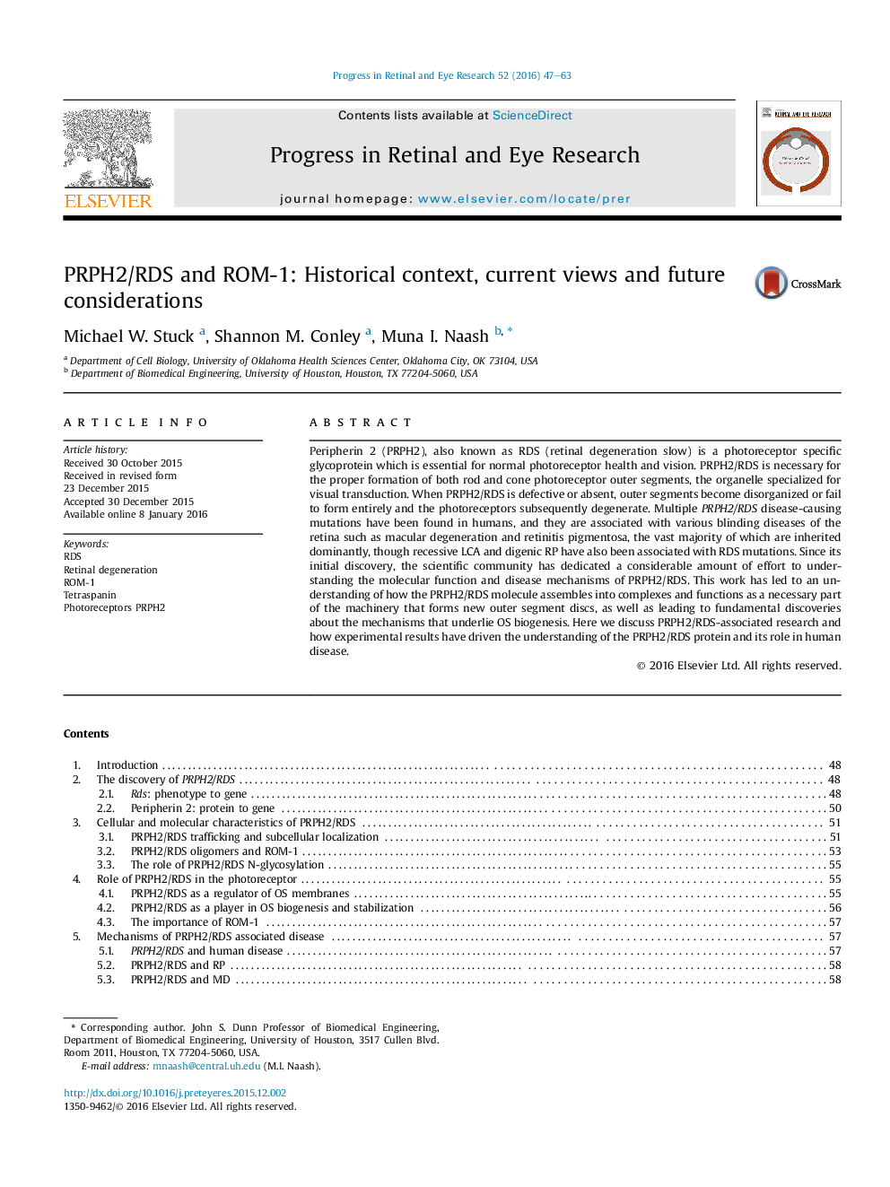 PRPH2/RDS and ROM-1: Historical context, current views and future considerations