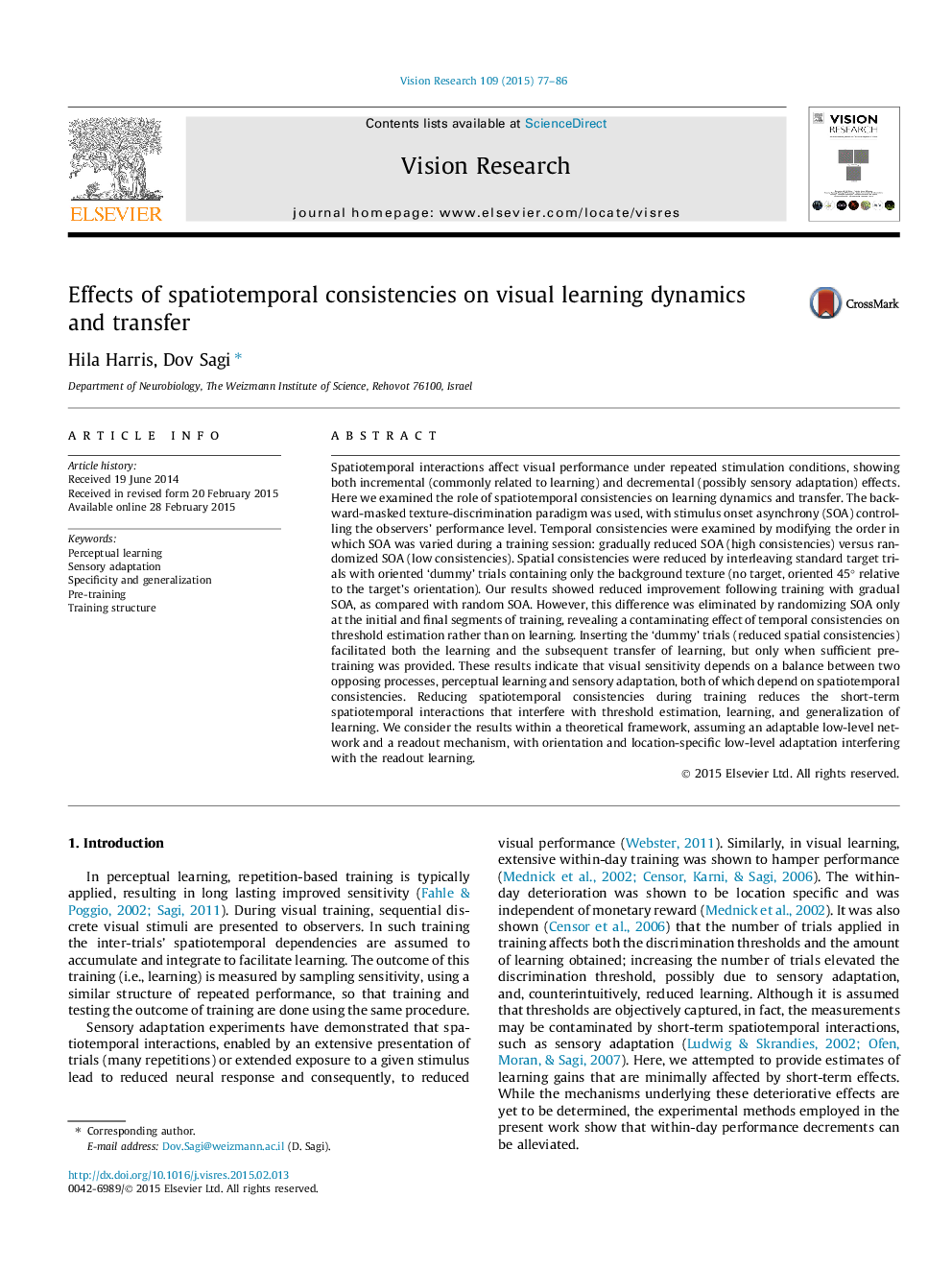 Effects of spatiotemporal consistencies on visual learning dynamics and transfer