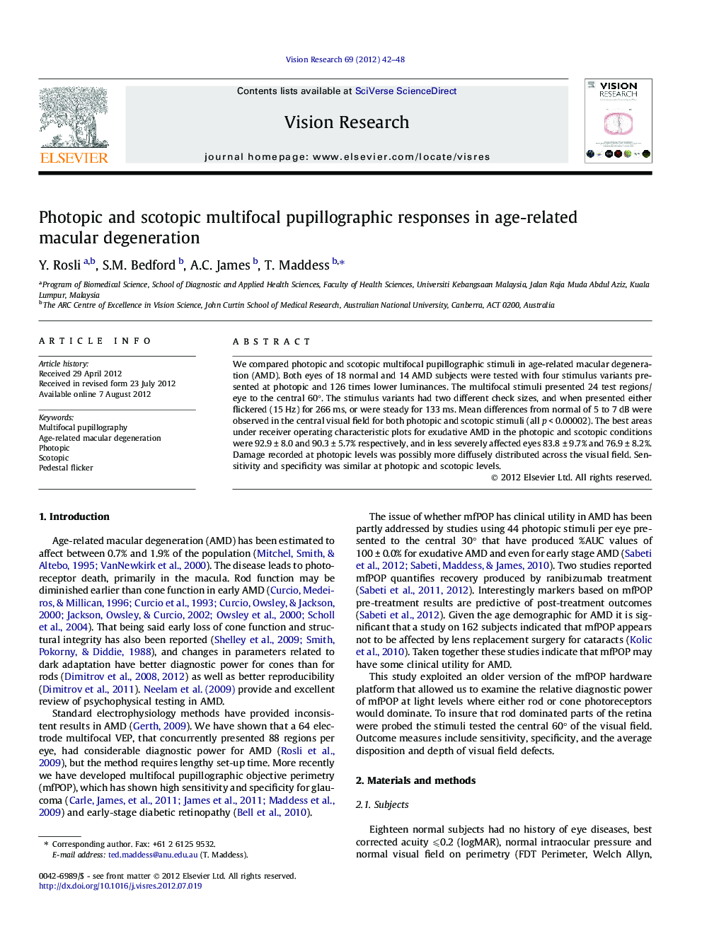 Photopic and scotopic multifocal pupillographic responses in age-related macular degeneration