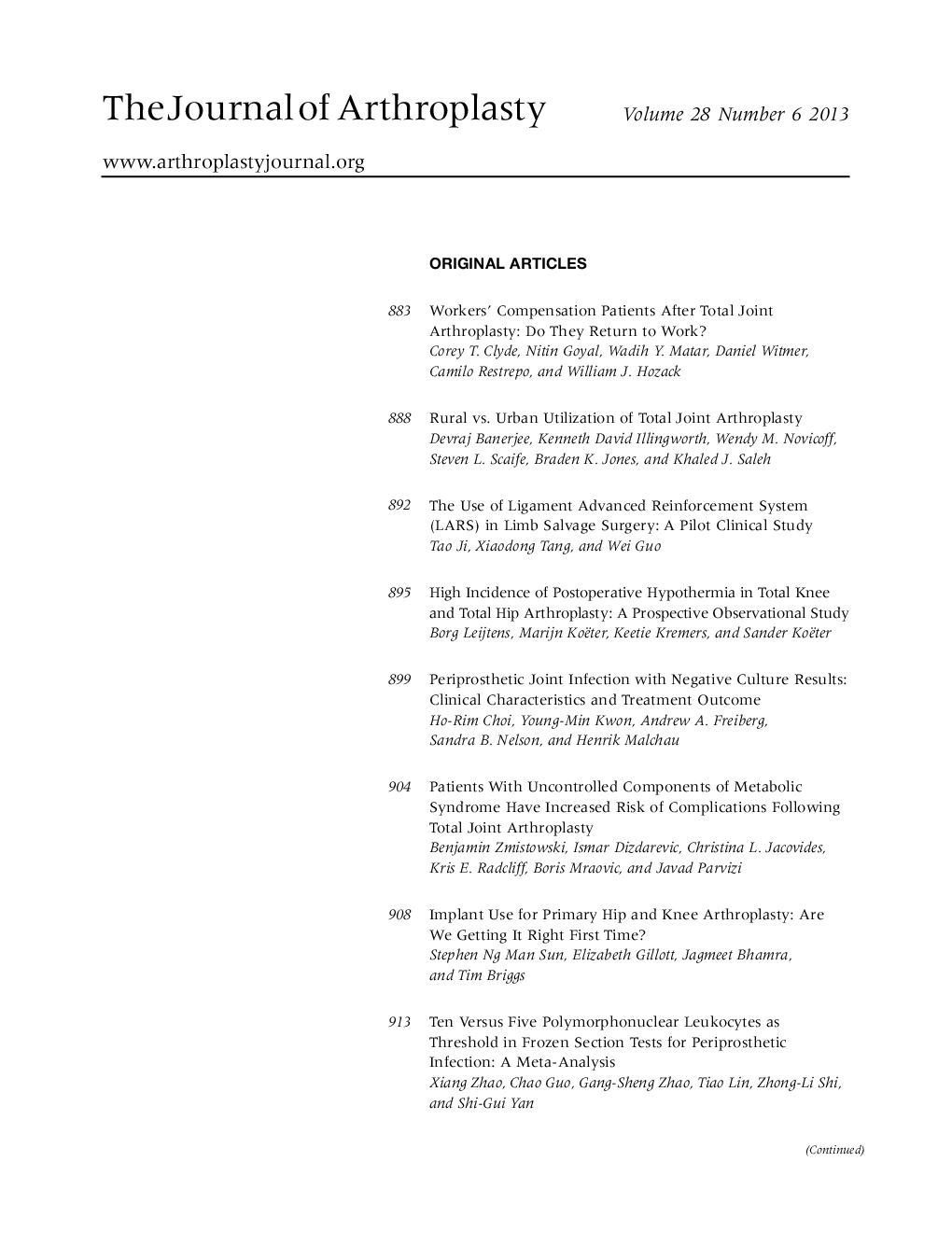 Table of Contents