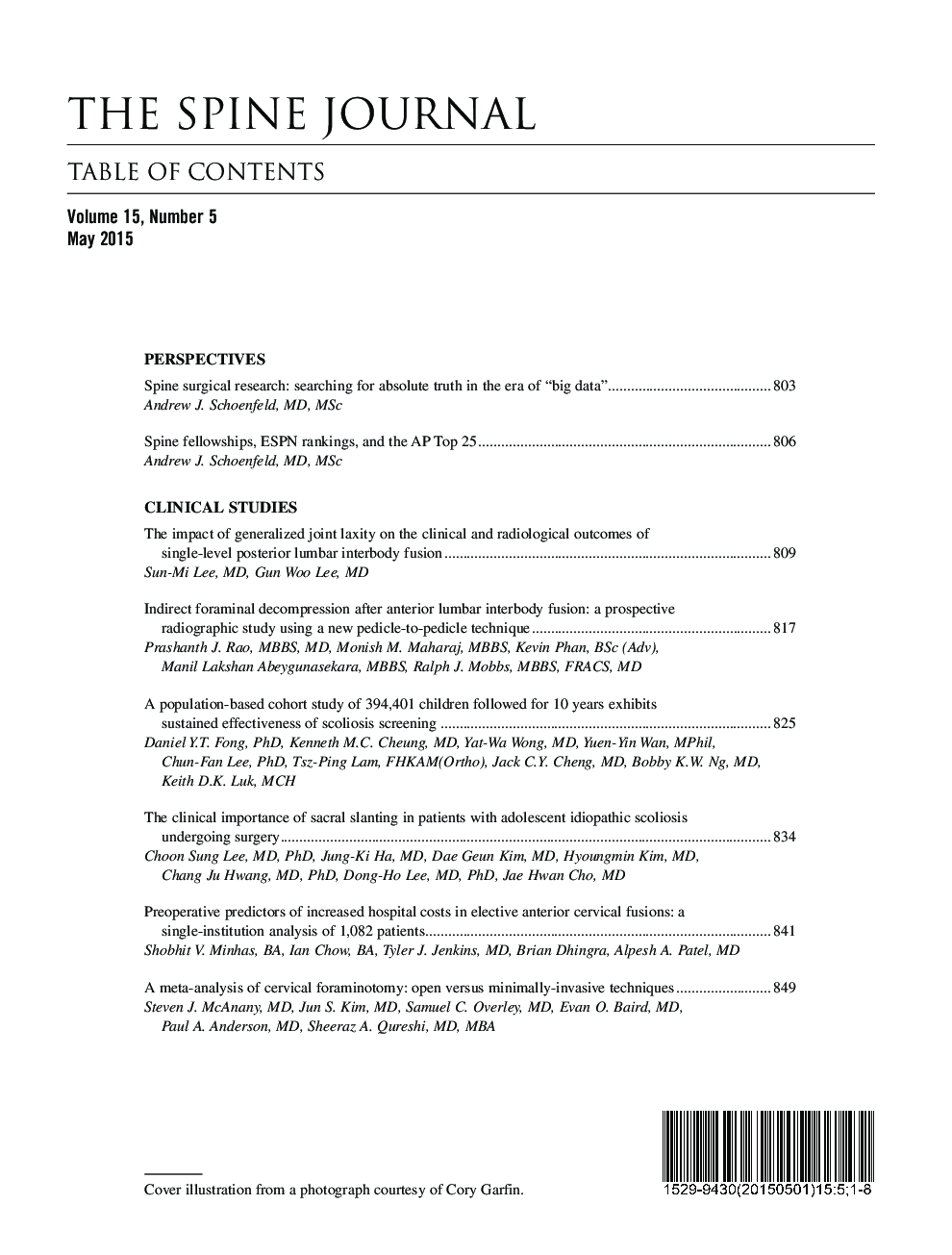 Table of Contents