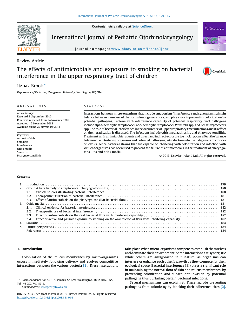 The effects of antimicrobials and exposure to smoking on bacterial interference in the upper respiratory tract of children