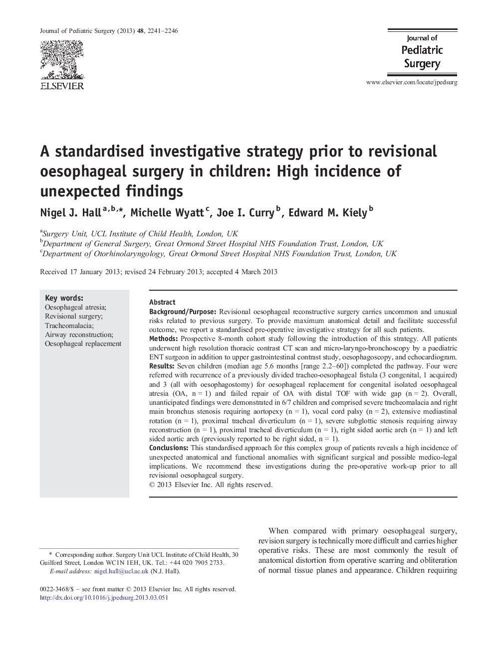 یک استراتژی تحقیق استاندارد قبل از عمل جراحی بازاریابی در کودکان: میزان بالای یافته های غیر منتظره 