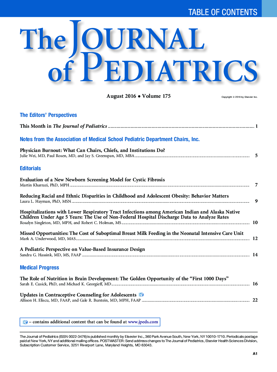 Table of Contents