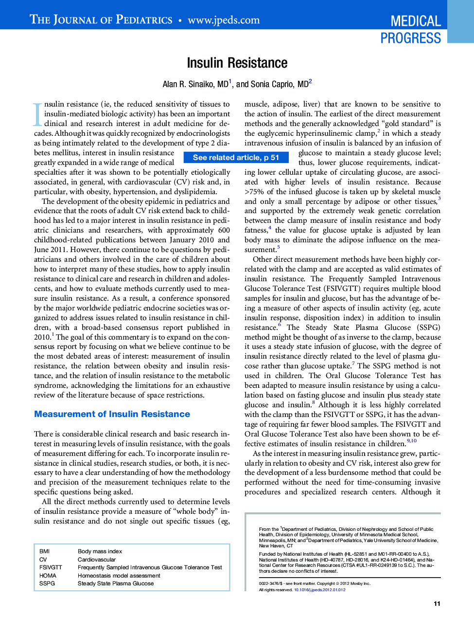 Insulin Resistance