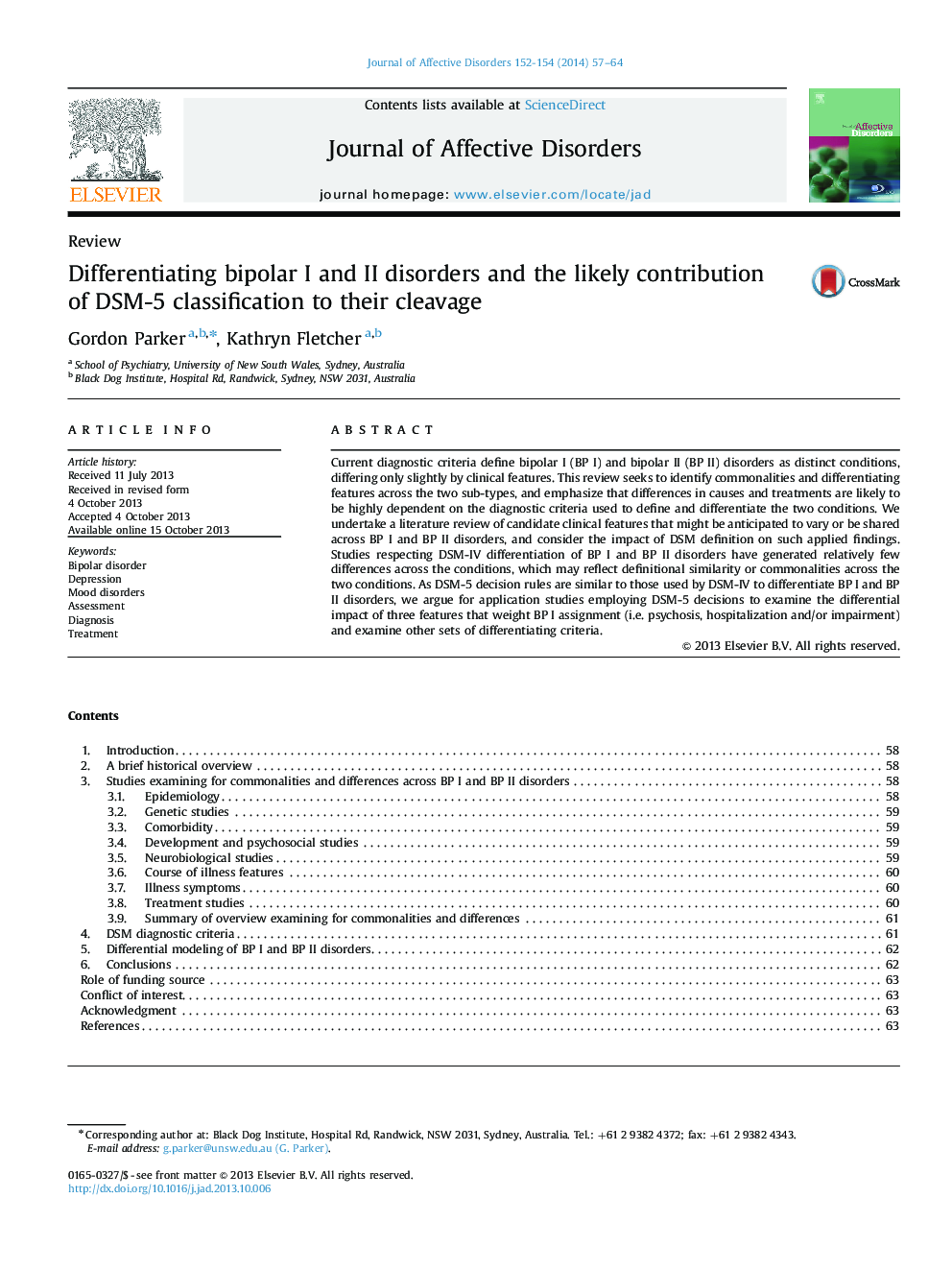Differentiating bipolar I and II disorders and the likely contribution of DSM-5 classification to their cleavage