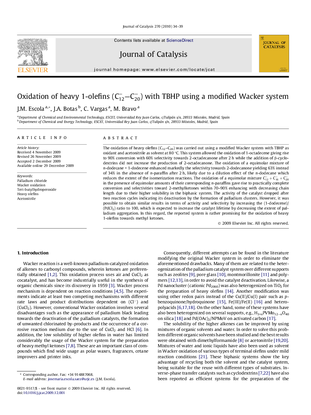 Oxidation of heavy 1-olefins (C12=–C20=) with TBHP using a modified Wacker system