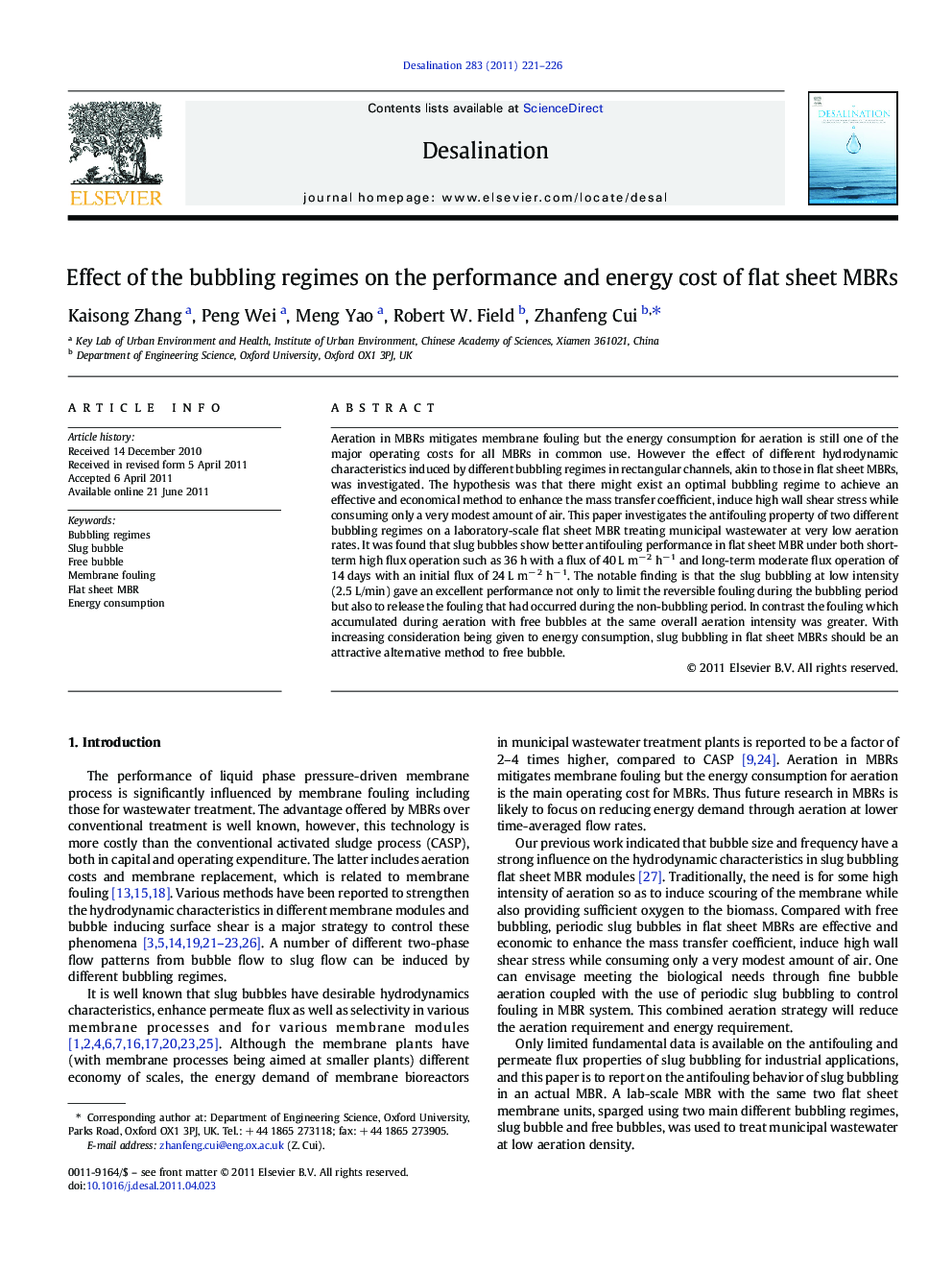 Effect of the bubbling regimes on the performance and energy cost of flat sheet MBRs