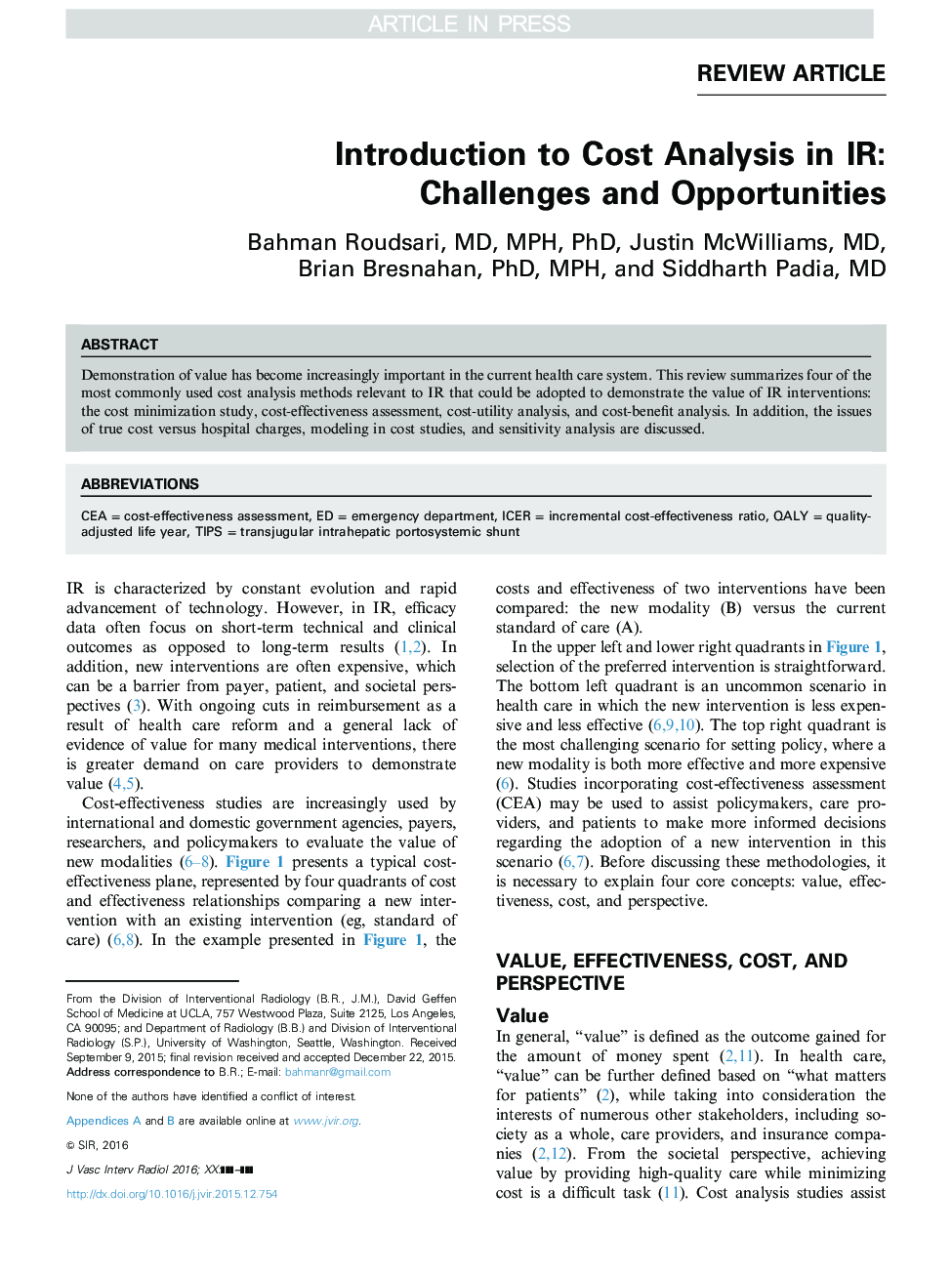 Introduction to Cost Analysis in IR: Challenges and Opportunities