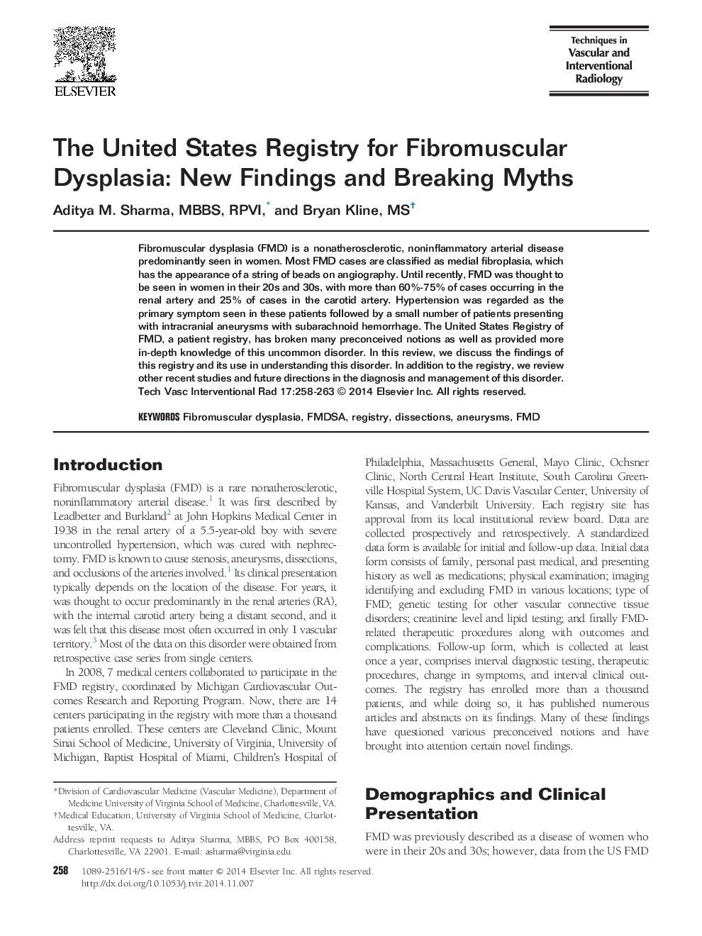 ثبت نام ایالات متحده برای دیسپلازی فیبرومولکولار: یافته های جدید و افسانه های شکستن 