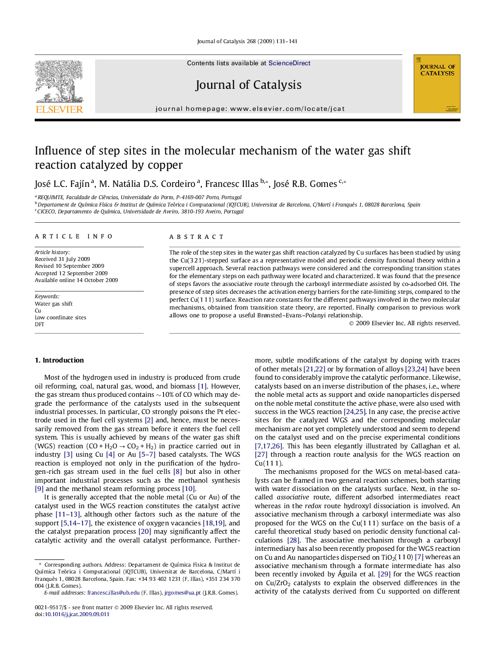 Influence of step sites in the molecular mechanism of the water gas shift reaction catalyzed by copper