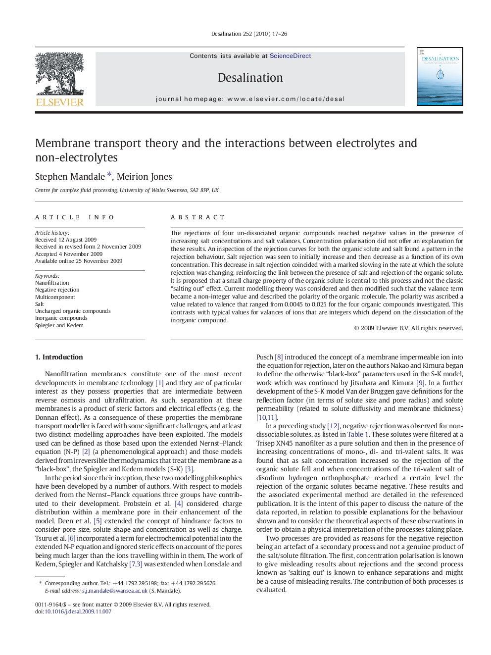 Membrane transport theory and the interactions between electrolytes and non-electrolytes