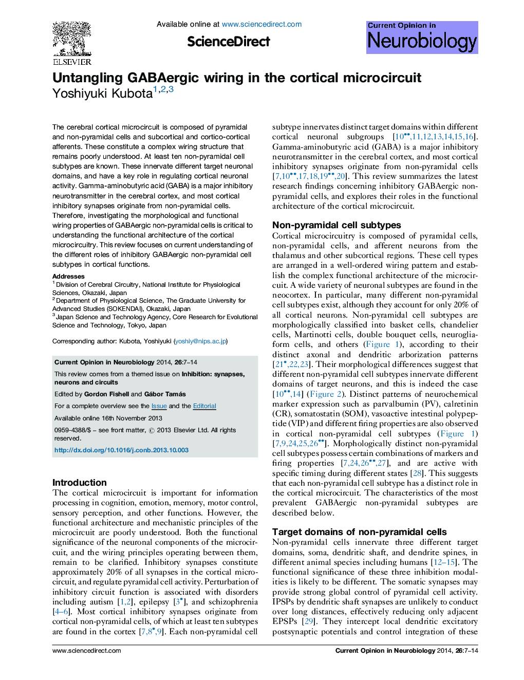 Untangling GABAergic wiring in the cortical microcircuit