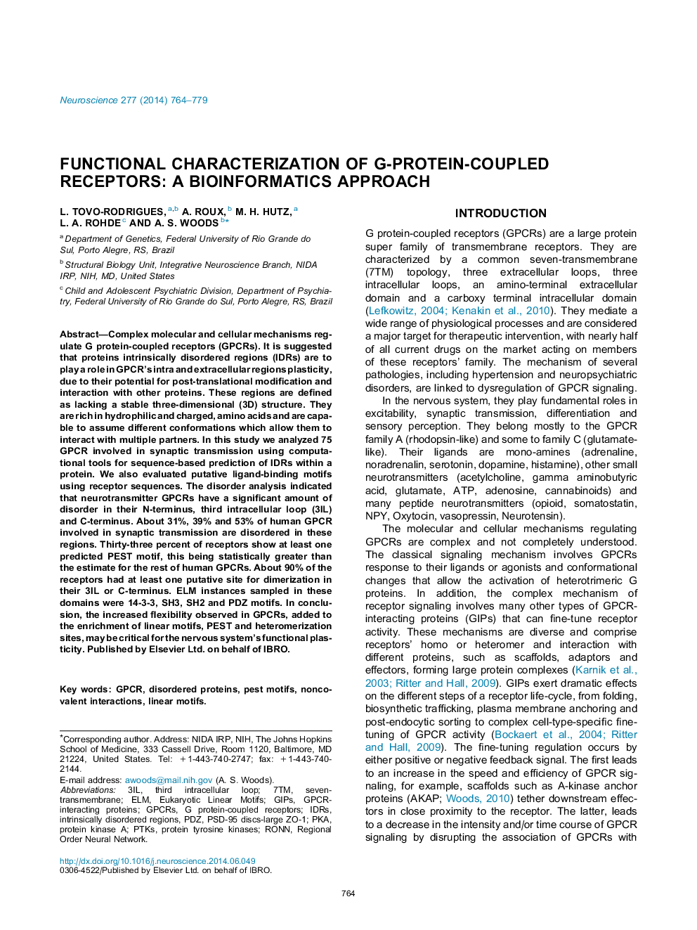 Functional characterization of G-protein-coupled receptors: A bioinformatics approach