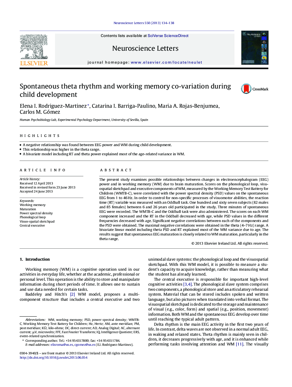 Spontaneous theta rhythm and working memory co-variation during child development