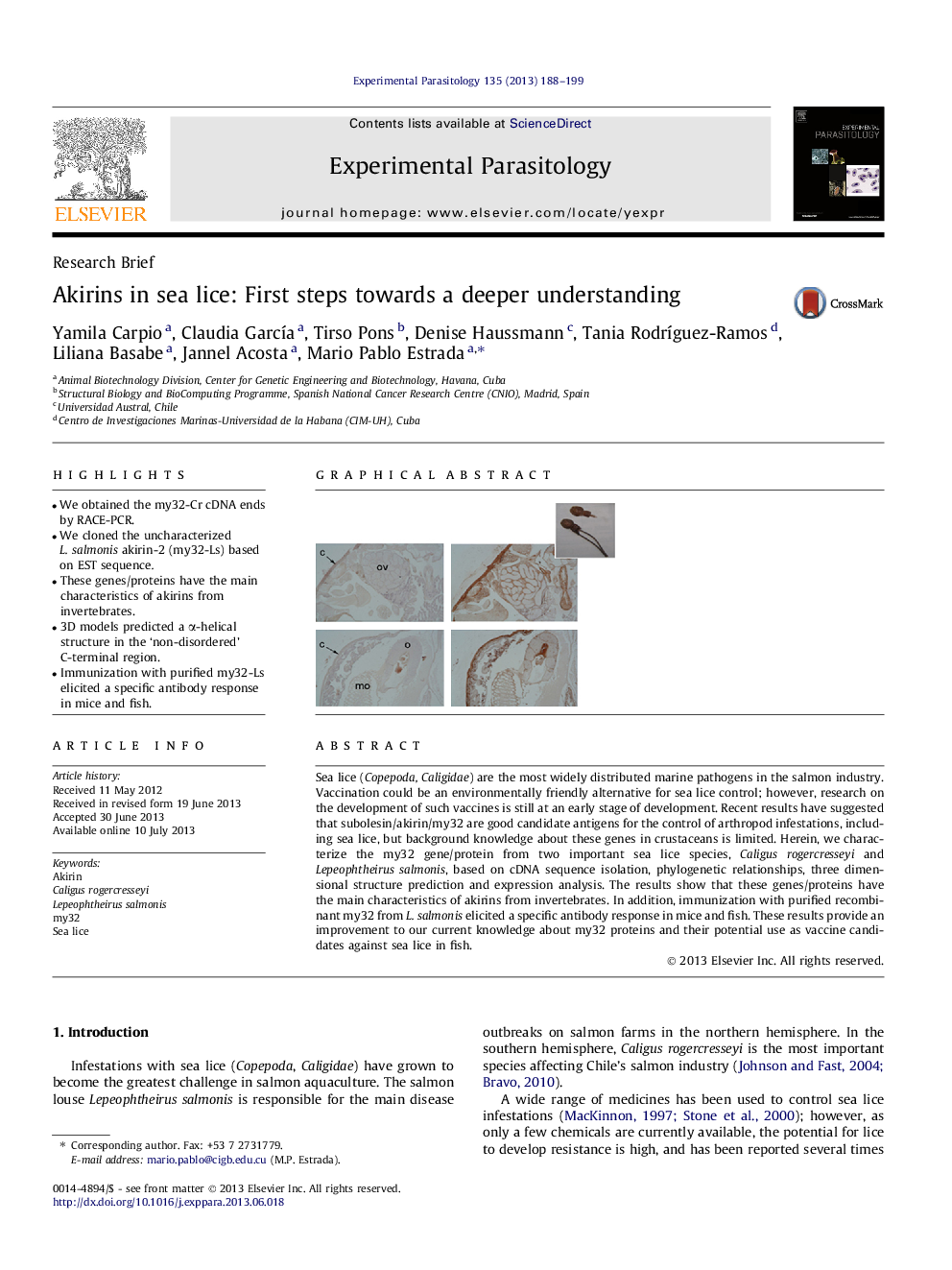 Akirins in sea lice: First steps towards a deeper understanding