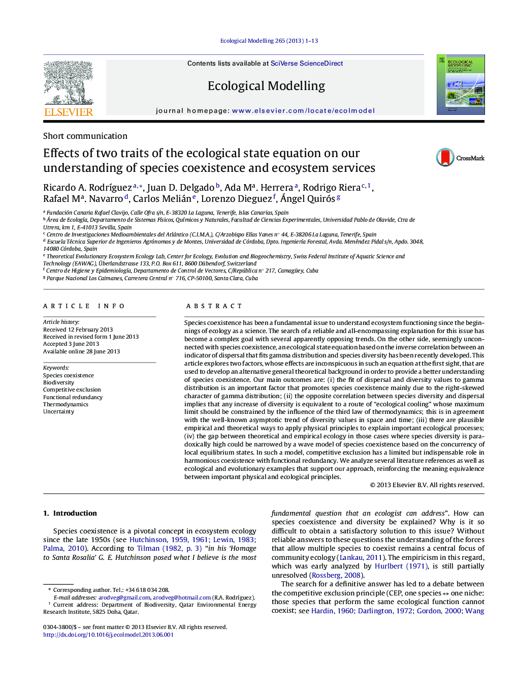 Effects of two traits of the ecological state equation on our understanding of species coexistence and ecosystem services