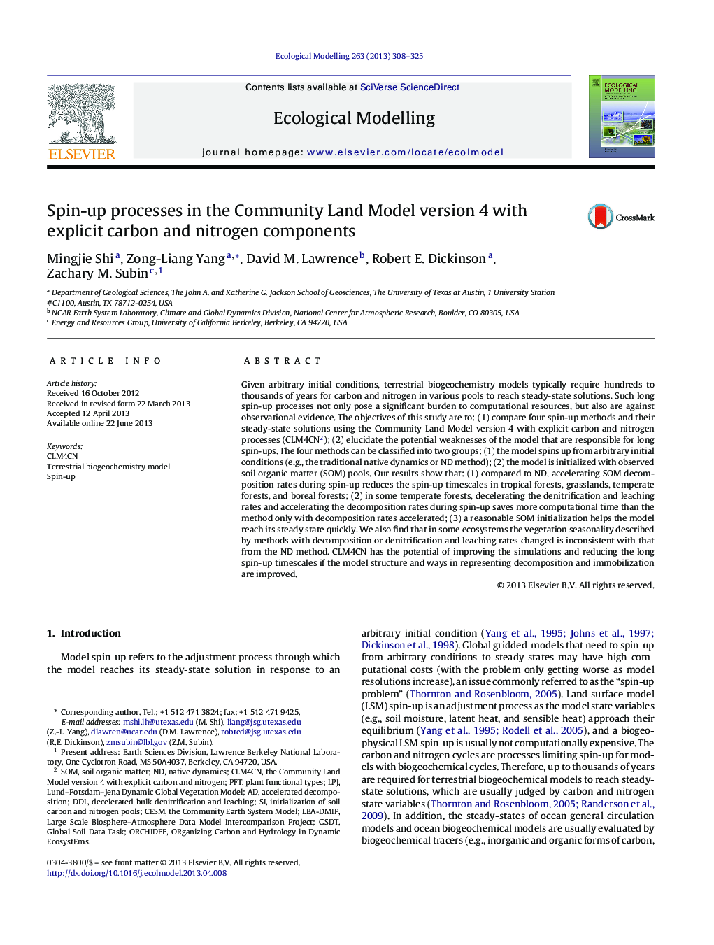 Spin-up processes in the Community Land Model version 4 with explicit carbon and nitrogen components