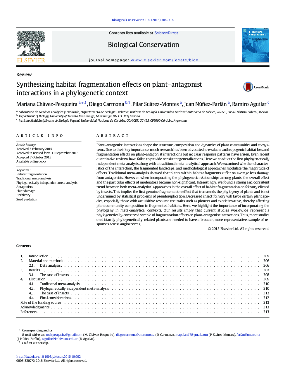 Synthesizing habitat fragmentation effects on plant-antagonist interactions in a phylogenetic context