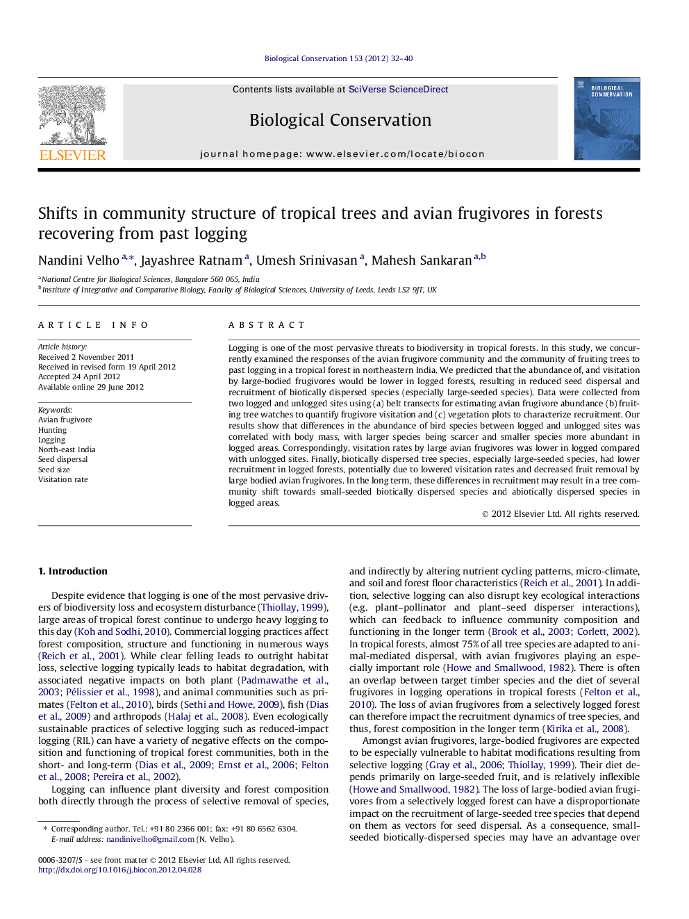 Shifts in community structure of tropical trees and avian frugivores in forests recovering from past logging