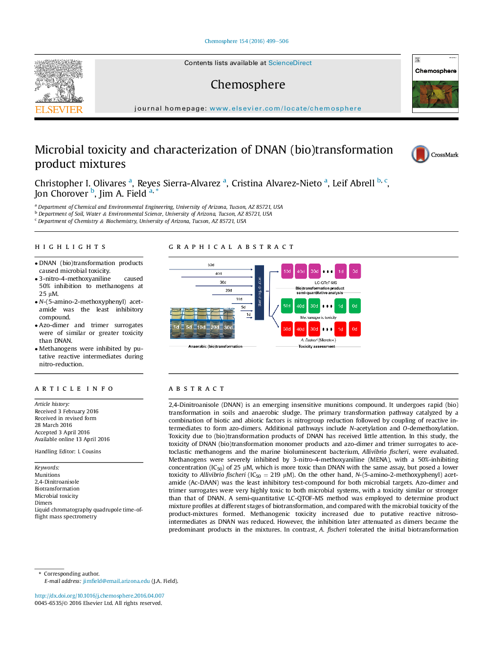 Microbial toxicity and characterization of DNAN (bio)transformation product mixtures