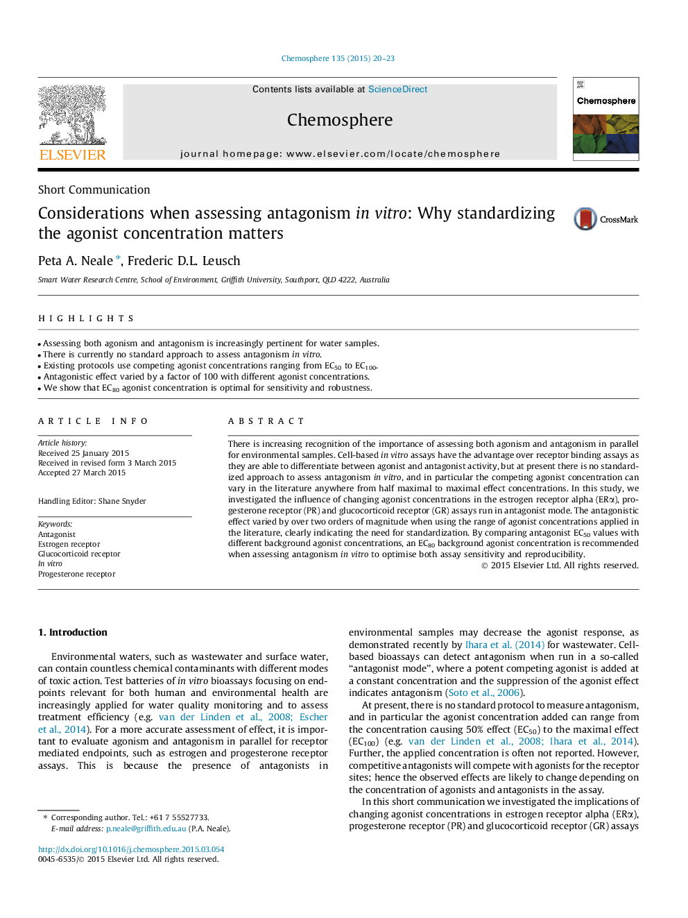 Considerations when assessing antagonism in vitro: Why standardizing the agonist concentration matters