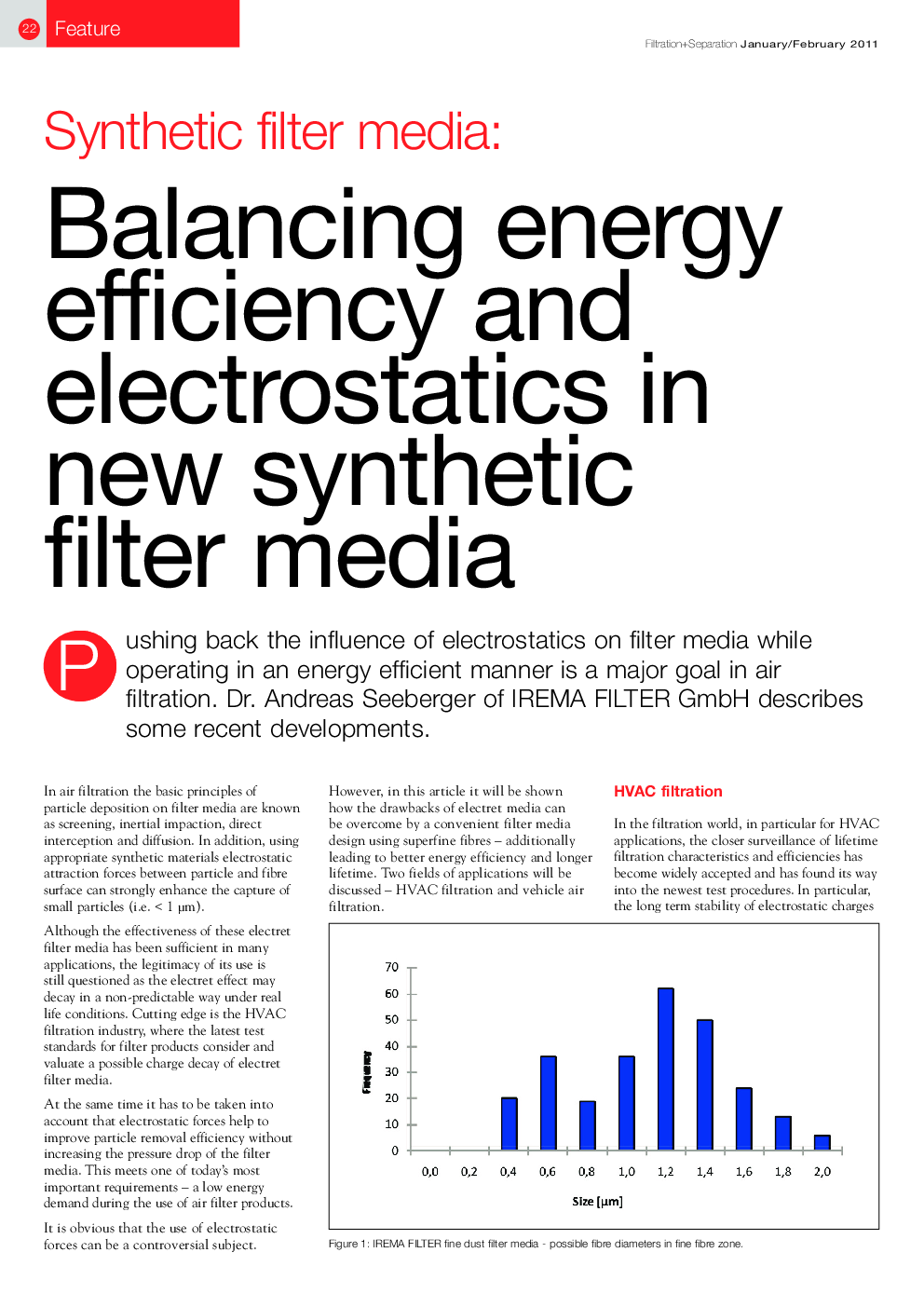 Synthetic filter media: Balancing energy efficiency and electrostatics in new synthetic filter media