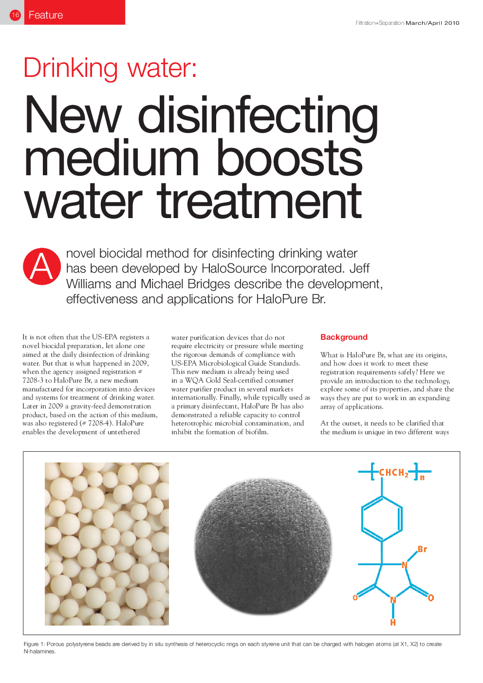 Drinking water: New disinfecting medium boosts water treatment 