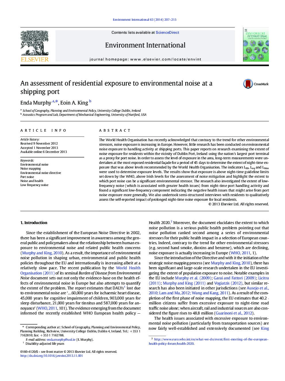 ارزیابی اثرات محیط زیست در محیط زیست در بندر حمل و نقل 