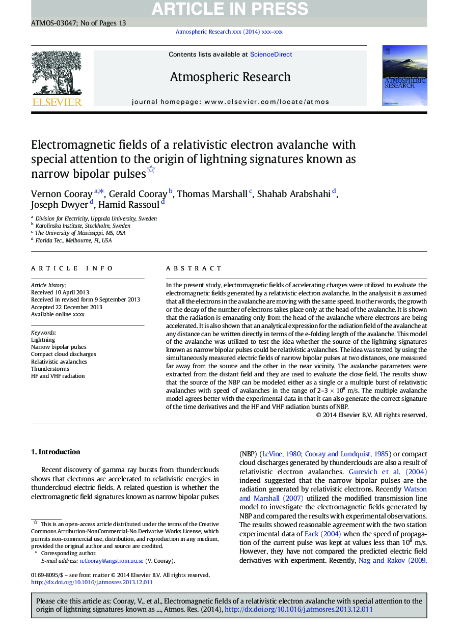 Electromagnetic fields of a relativistic electron avalanche with special attention to the origin of lightning signatures known as narrow bipolar pulses