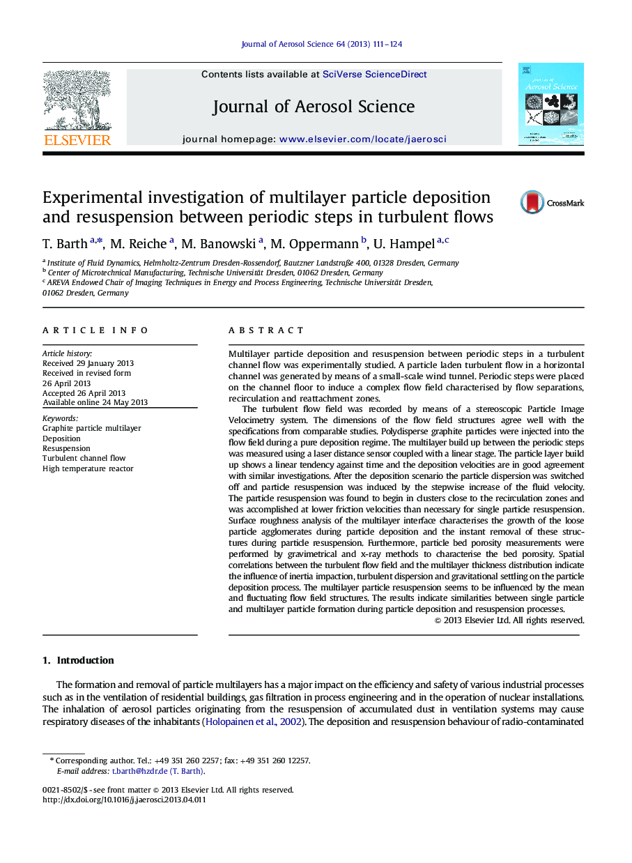 Experimental investigation of multilayer particle deposition and resuspension between periodic steps in turbulent flows